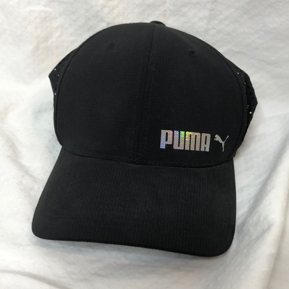 Black Puma Flex Fit Hat L/XL